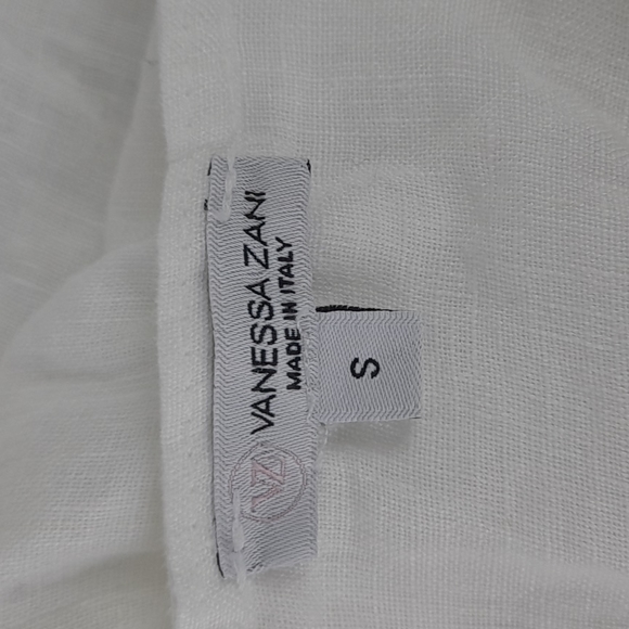 Vanessa Zani Trench Cardigan Small White - Picture 5 of 6